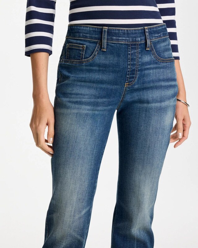 Pull-On Straight Jeans - image 4